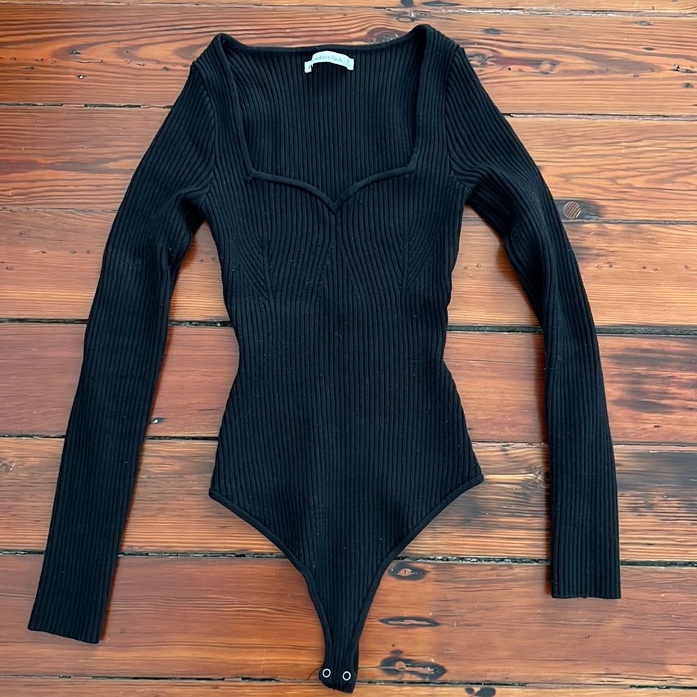 Abercrombie and Fitch knit sweetheart bodysuit